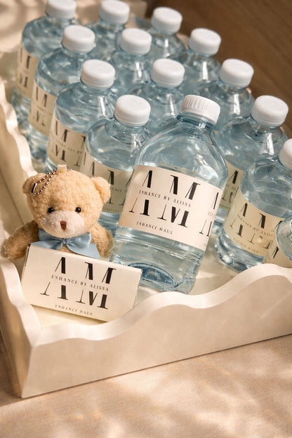 10 Personalised Water Bottle Favours – Custom Business Branding
